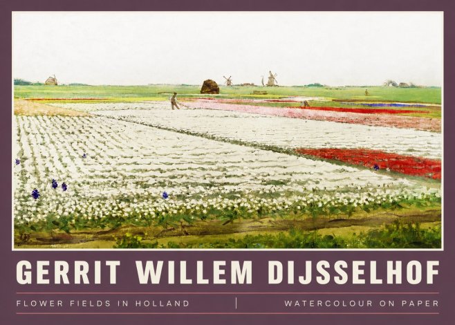 Gerrit Willem Dijsselhof Bulb Fields Near Hillegom No4 - Poszter
