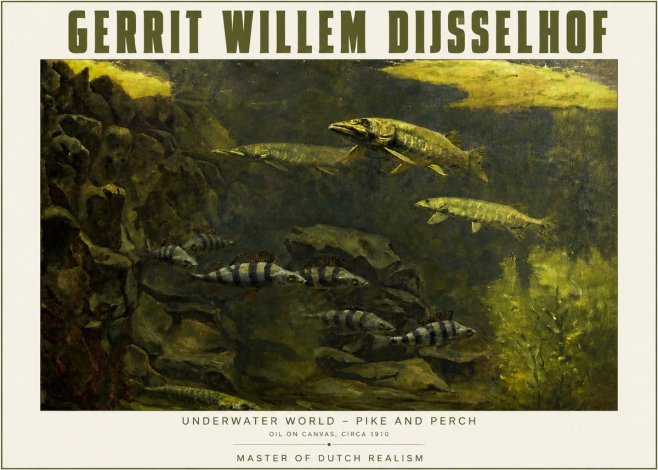 Gerrit Willem Dijsselhof Underwater Life No5 - Poszter