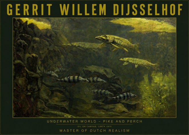 Gerrit Willem Dijsselhof Underwater Life No6 - Poszter