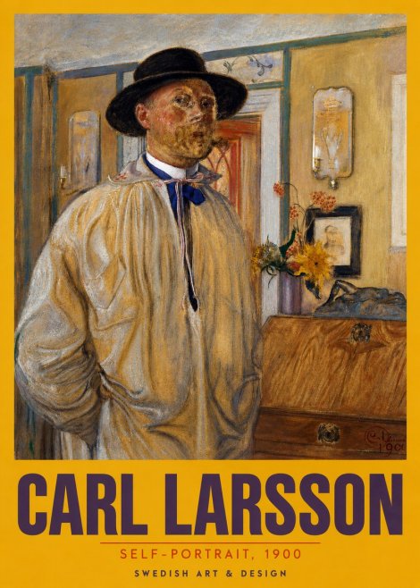 Carl Larsson Self-portrait No5 - Poszter
