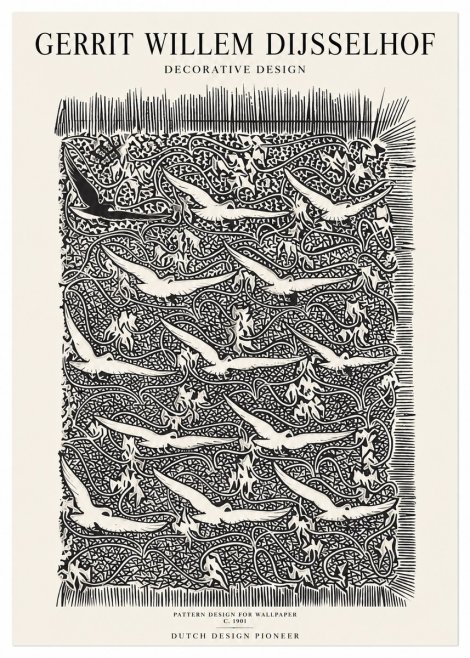 Gerrit Willem Dijsselhof Decorative Design No1 - Poszter