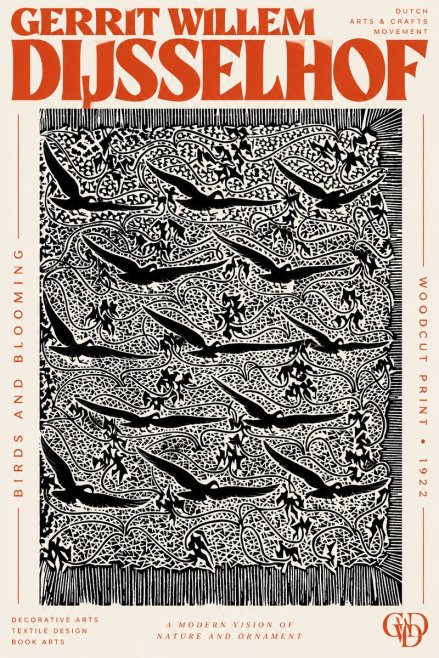 Gerrit Willem Dijsselhof Decorative Design No3 - Poszter