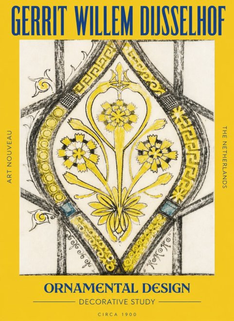 Gerrit Willem Dijsselhof Ornamental Design No6 - Poszter