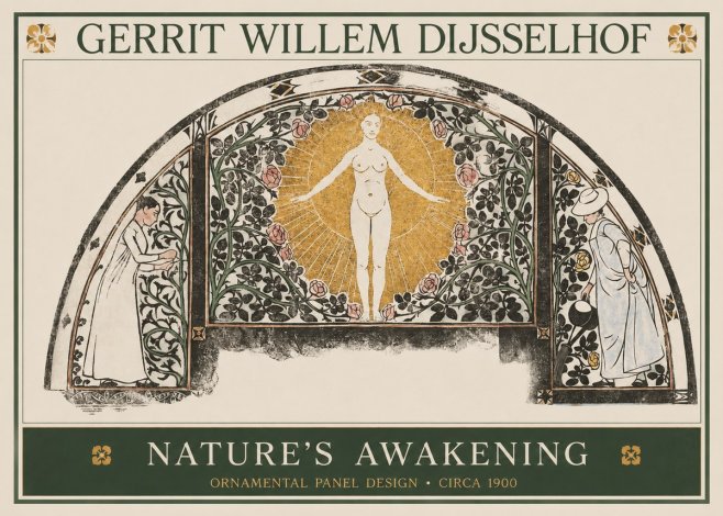 Gerrit Willem Dijsselhof Nature's Awakening No1 - Poszter