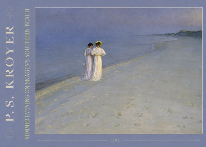 P.S. Krøyer Summer Evening on Skagen's Southern Beach No4 - Poszter