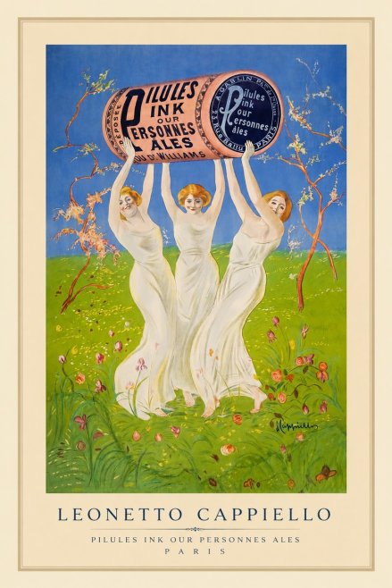 Leonetto Cappiello Pilules Ink Our Personnes Ales No1 - Poszter