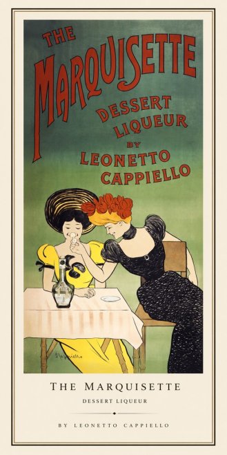 Leonetto Cappiello The Marquisette Dessert Liqueur No1 - Poszter