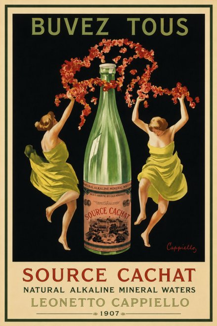 Leonetto Cappiello Source Cachat No3 - Poszter
