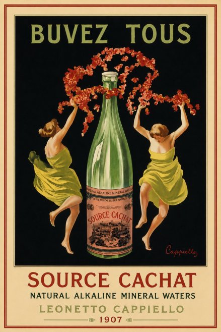 Leonetto Cappiello Source Cachat No5 - Poszter