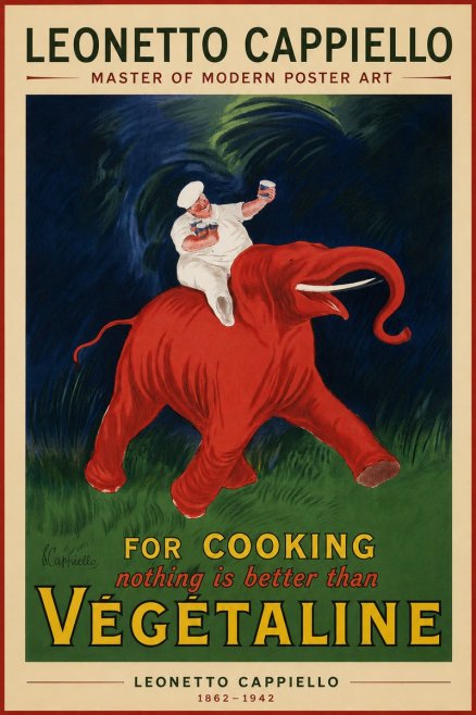 Leonetto Cappiello Végétaline No2 - Poszter