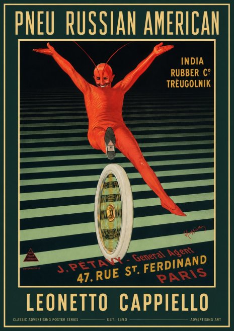 Leonetto Cappiello Pneu Russian American No2 - Poszter