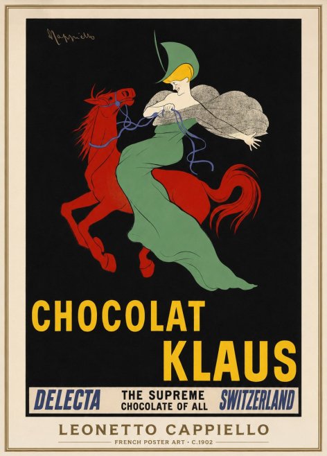 Leonetto Cappiello Chocolat Klaus No1 - Poszter