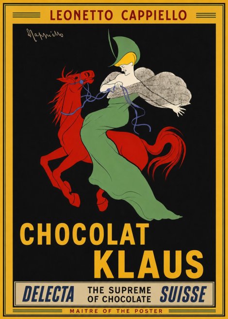Leonetto Cappiello Chocolat Klaus No4 - Poszter