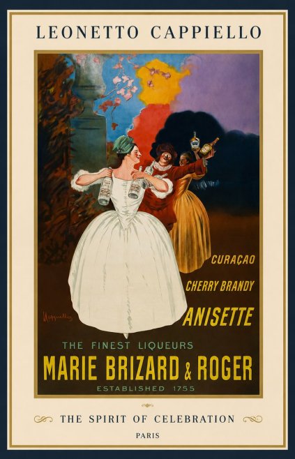 Leonetto Cappiello Marie Brizard & Roger - the Finest Liqueurs No1 - Poszter