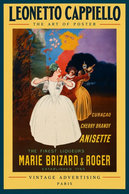 Leonetto Cappiello Marie Brizard & Roger - the Finest Liqueurs No3 - Poszter