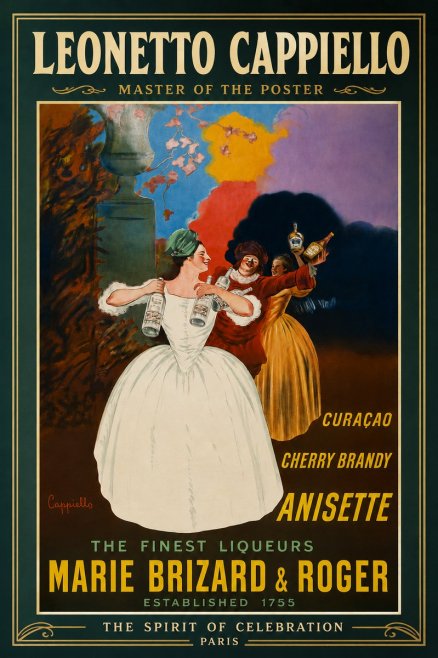 Leonetto Cappiello Marie Brizard & Roger - the Finest Liqueurs No4 - Poszter
