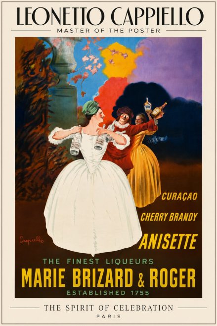 Leonetto Cappiello Marie Brizard & Roger - the Finest Liqueurs No6 - Poszter