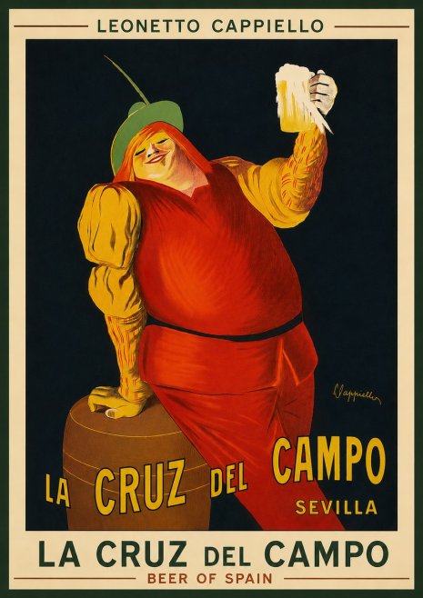 Leonetto Cappiello La Cruz Del Campo No3 - Poszter