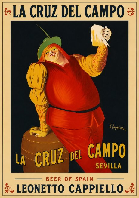 Leonetto Cappiello La Cruz Del Campo No5 - Poszter