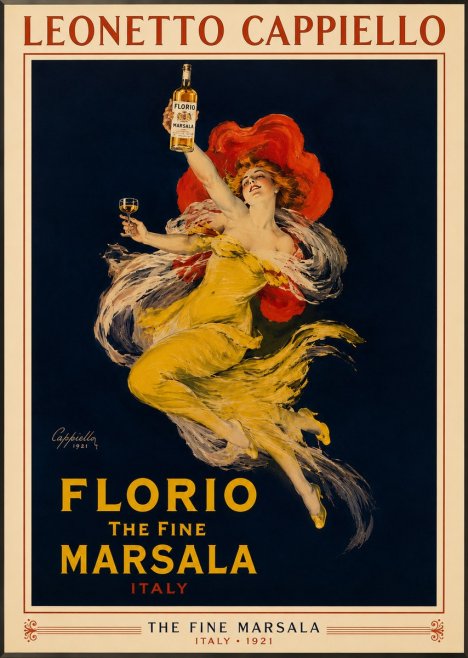 Leonetto Cappiello Florio the Fine Marsala No3 - Poszter