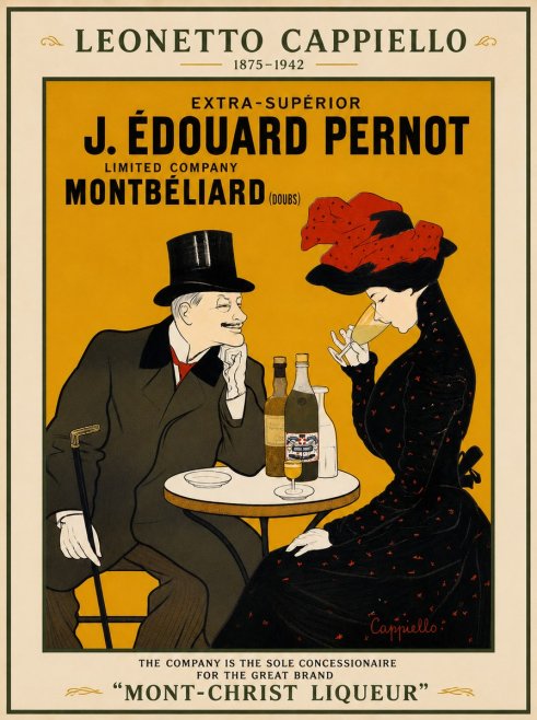 Leonetto Cappiello J. Édouard Pernot No5 - Poszter