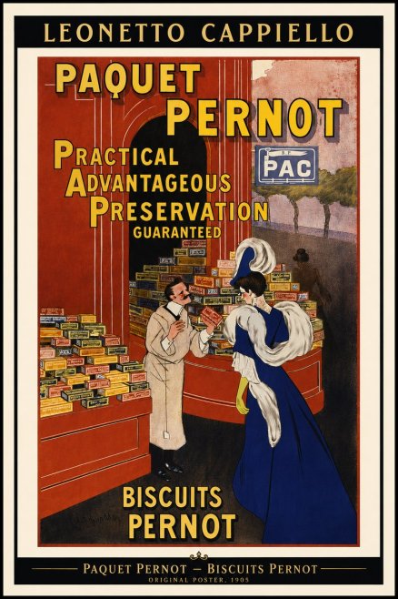 Leonetto Cappiello Paquet Pernot – Biscuits Pernot No2 - Poszter