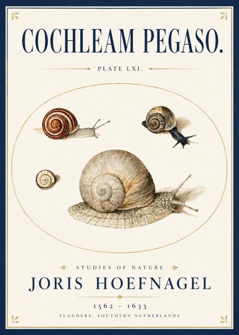 Joris Hoefnagel The Four Snails No6 - Poszter