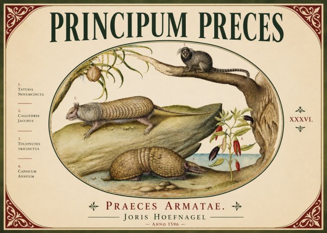 Joris Hoefnagel Praeces Armatae. No6 - Poszter