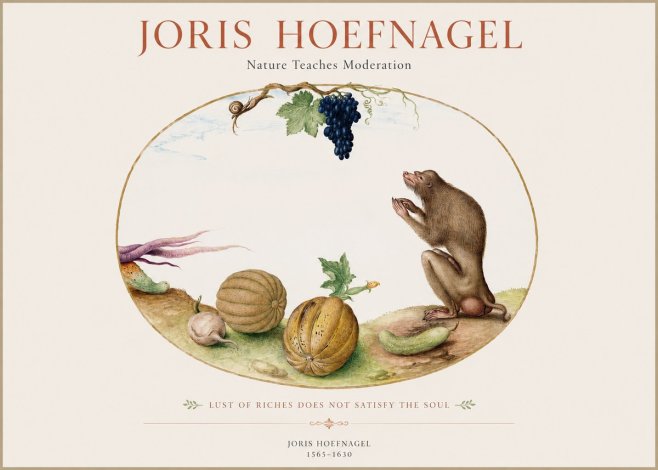 Joris Hoefnagel Nature Teaches Moderation No1 - Poszter