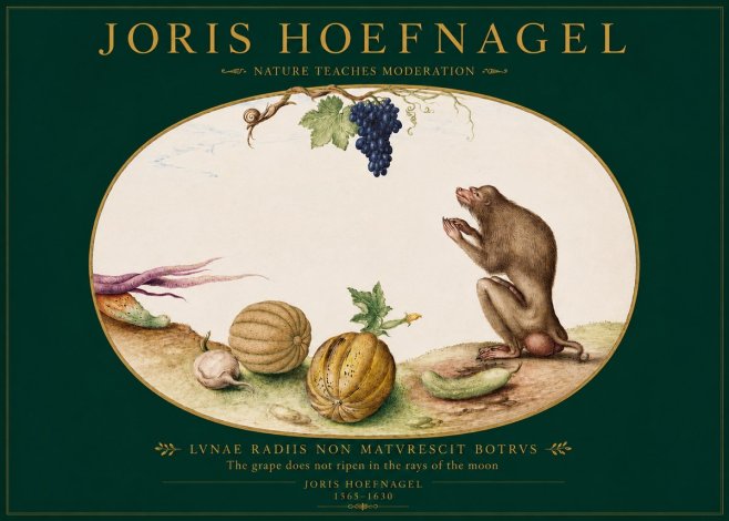 Joris Hoefnagel Nature Teaches Moderation No2 - Poszter