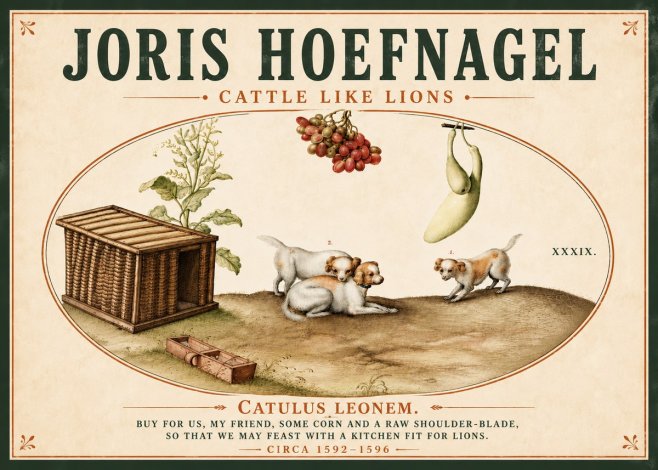 Joris Hoefnagel Cattle Like Lions No5 - Poszter