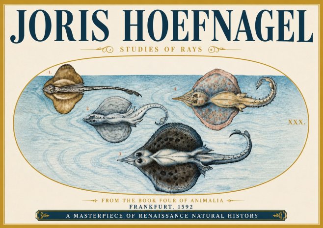 Joris Hoefnagel Rays and Skates No5 - Poszter
