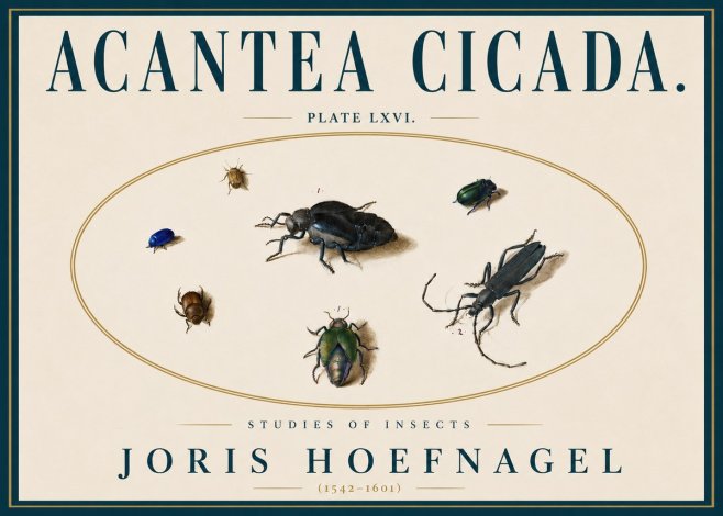 Joris Hoefnagel Acanthia Cicada No6 - Poszter