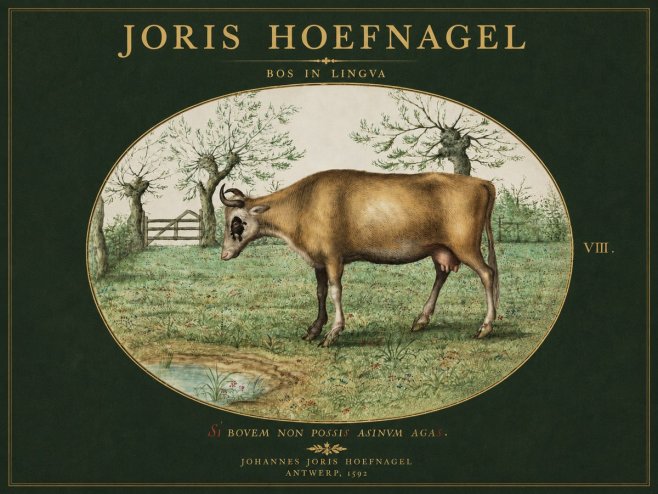Joris Hoefnagel Bos in Lingva No3 - Poszter
