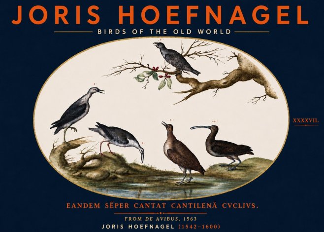 Joris Hoefnagel Birds of the Old World No5 - Poszter