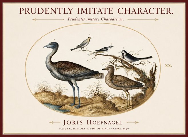 Joris Hoefnagel Prudently Imitate Character. No1 - Poszter