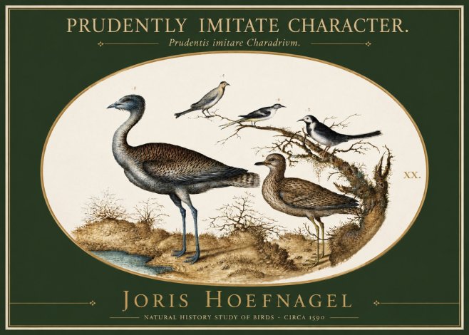 Joris Hoefnagel Prudently Imitate Character. No2 - Poszter