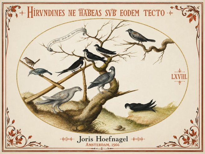 Joris Hoefnagel Birds Study No4 - Poszter