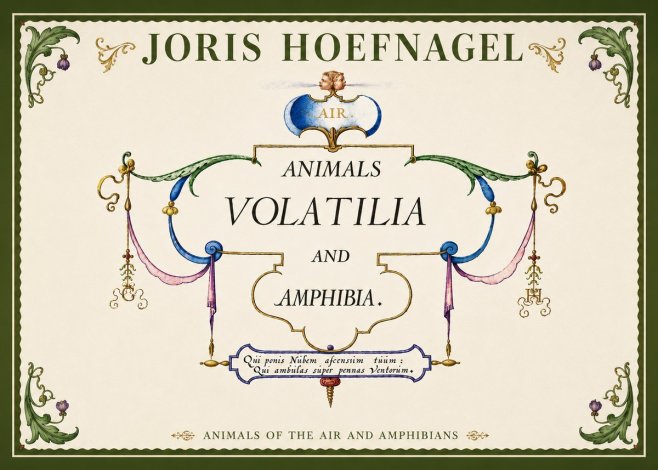 Joris Hoefnagel Animals Volatilia and Amphibia. No5 - Poszter