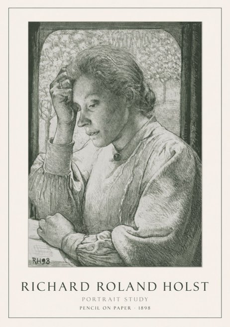 Richard Roland Holst Portrait Study No1 - Poszter