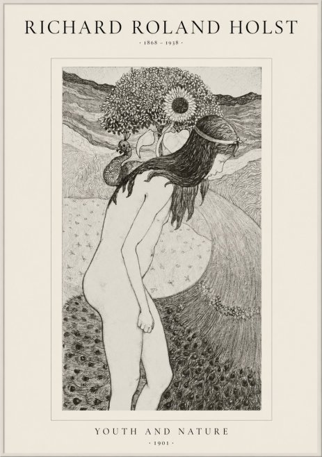 Richard Roland Holst Youth and Nature No1 - Poszter