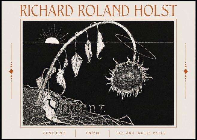 Richard Roland Holst Vincent No6 - Poszter