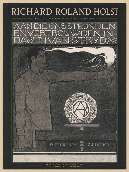 Richard Roland Holst Aan Die Ons Steunden En Vertrouwden in Dagen Van Stryd No1 - Poszter