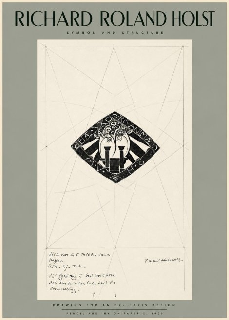 Richard Roland Holst Design for Ex Libris No2 - Poszter