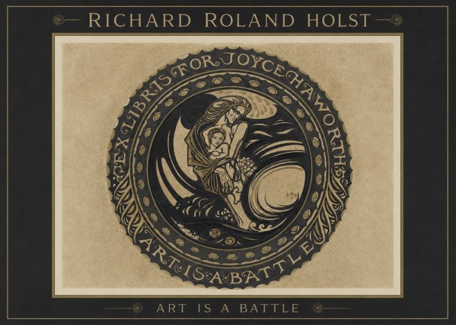 Richard Roland Holst Ex Libris for Joyce Haworth No1 - Poszter