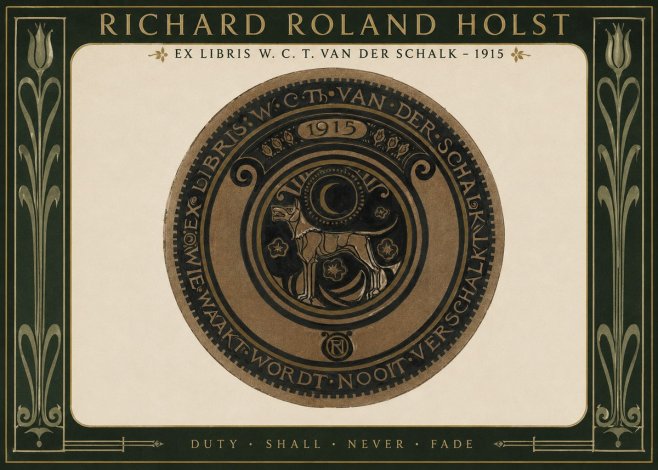 Richard Roland Holst Ex Libris W. C. T. Van Der Schalk - 1915 No2 - Poszter