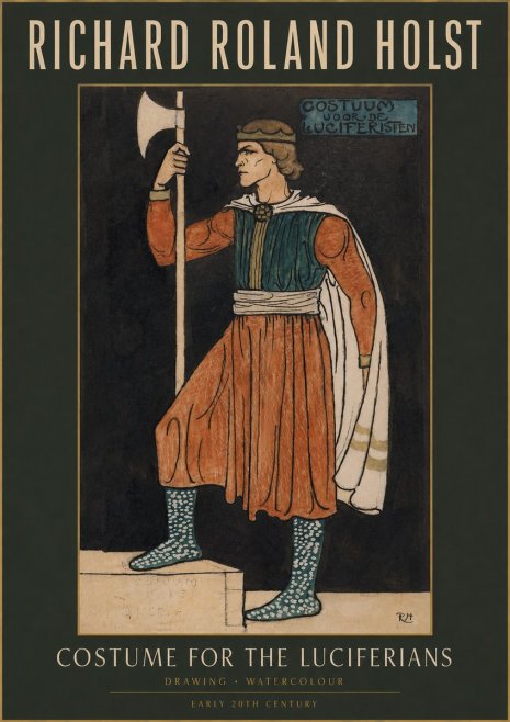 Richard Roland Holst Costume Design for the Luciferians No2 - Poszter