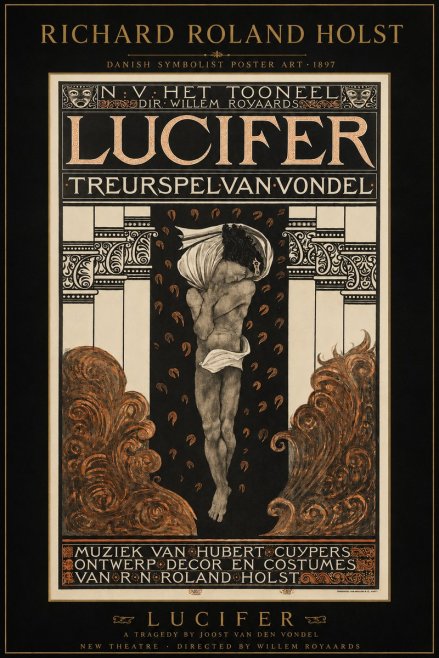 Richard Roland Holst Lucifer Treurspel Van Vondel No3 - Poszter