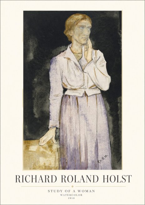Richard Roland Holst Study of a Woman No1 - Poszter