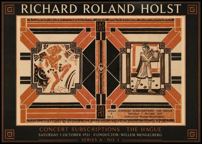 Richard Roland Holst Concert Subscriptions - the Hague No2 - Poszter